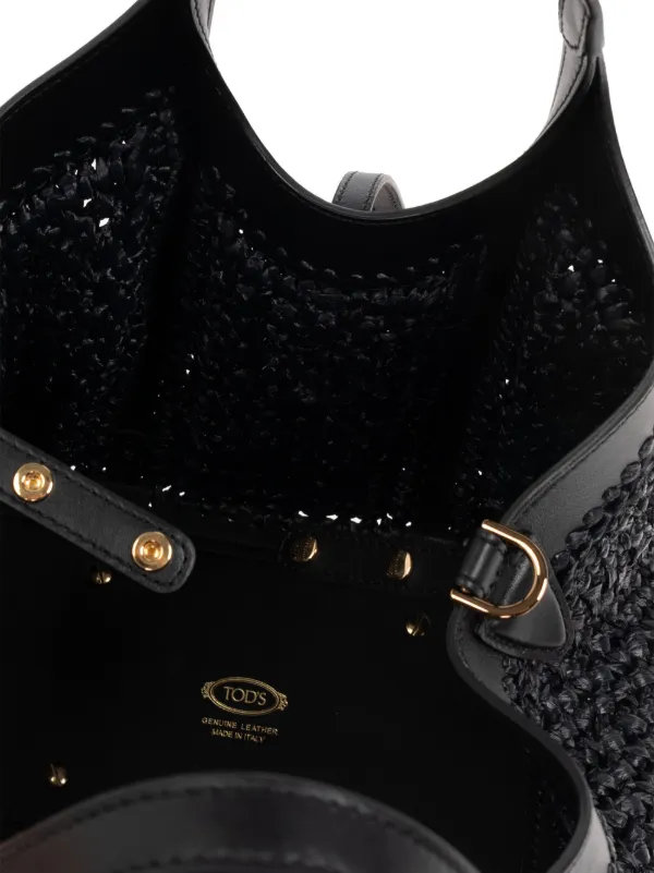 Tod's T Timeless Tote Bag | Black | FARFETCH CA