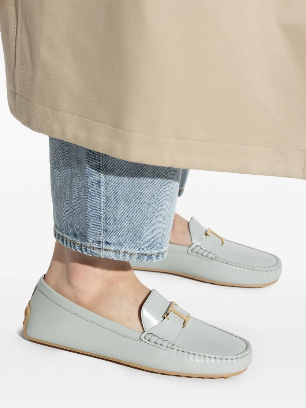 Tod's Leather Loafers | Blue | FARFETCH HK