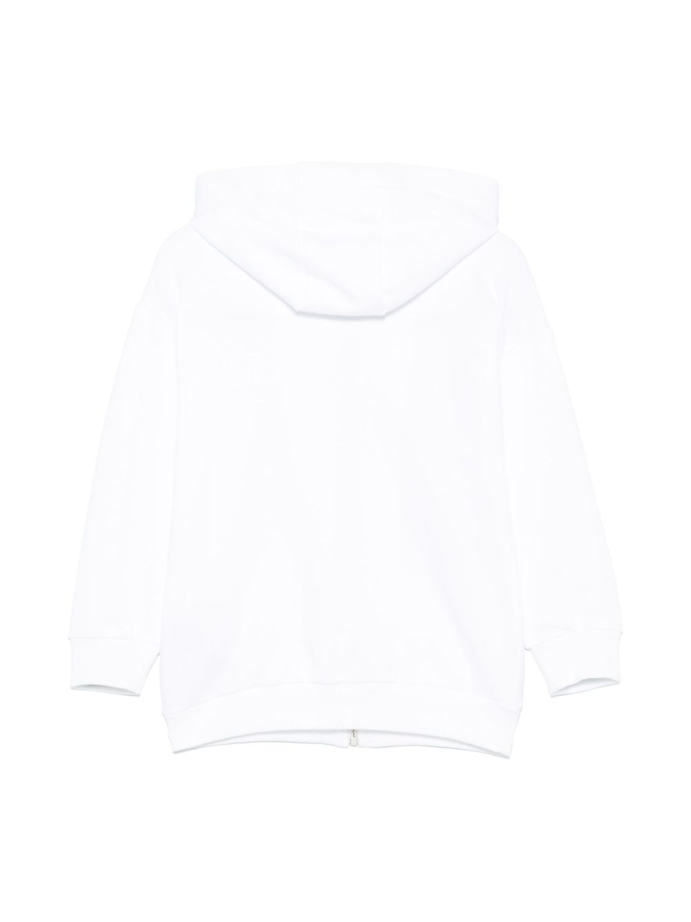 Balmain Kids logo-stamp hoodie - White