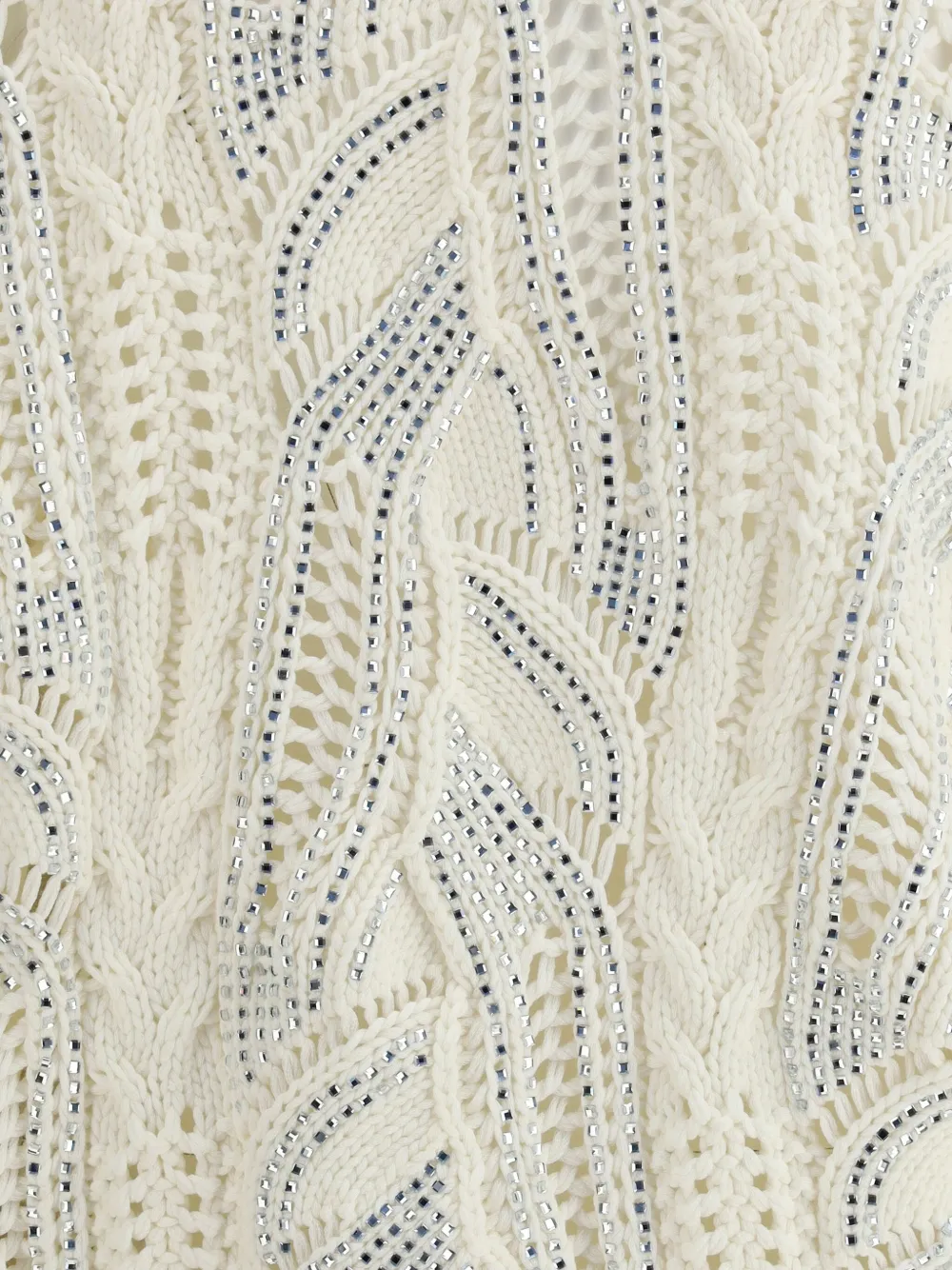 Ermanno Scervino Vest verfraaid met stras Wit