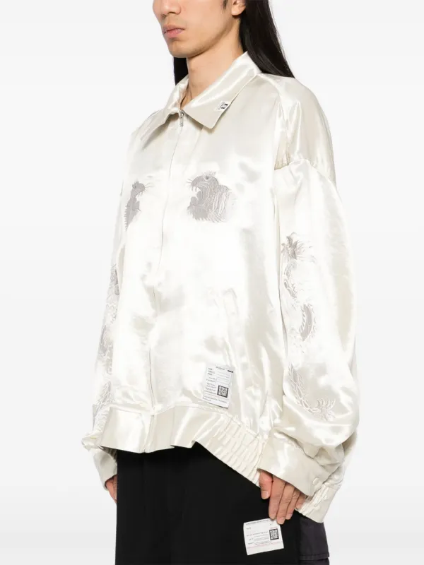 Maison MIHARA YASUHIRO Embroidered Jacket | White | FARFETCH CA