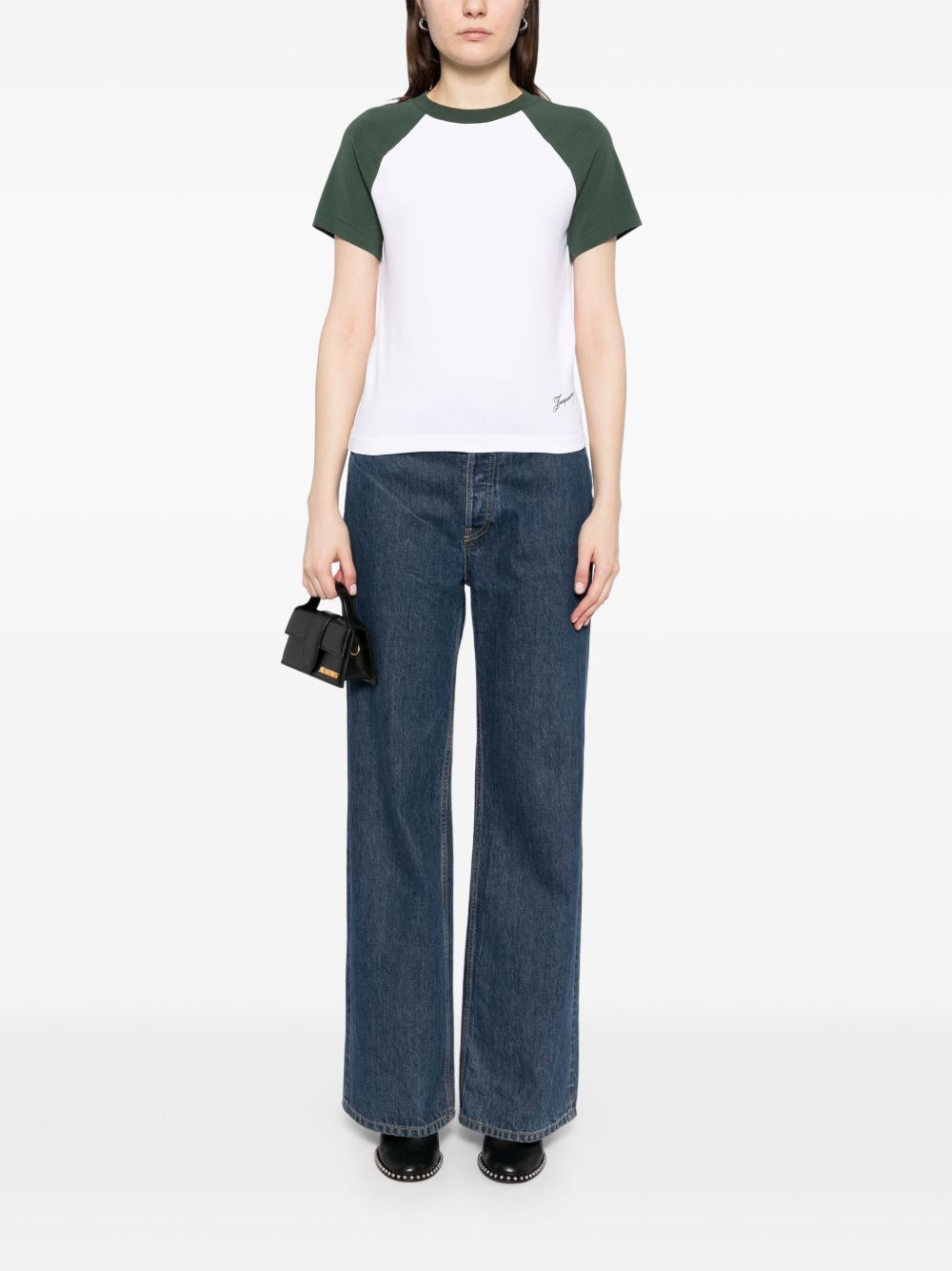 Shop Jacquemus Crew Neck T-shirt In White