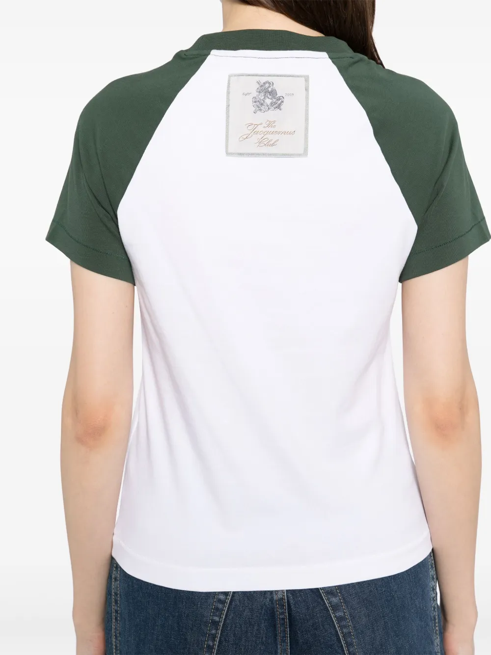 Shop Jacquemus Crew Neck T-shirt In White