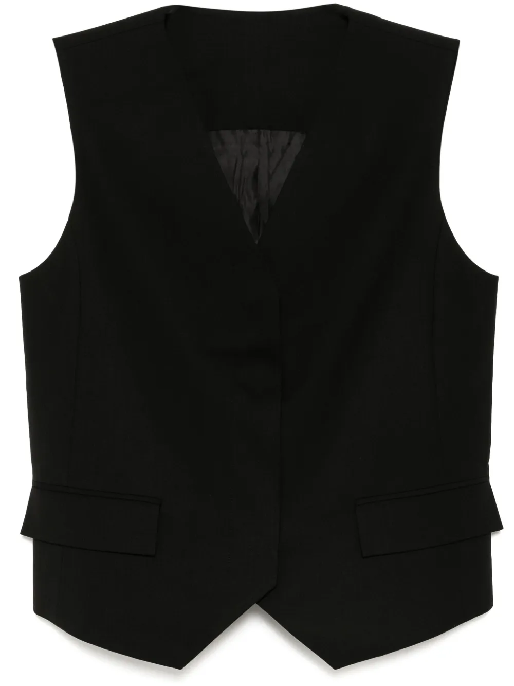 V-neck gilet