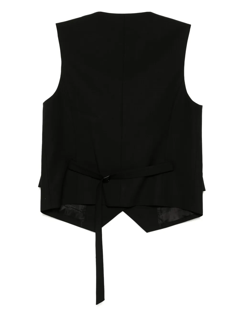 Juun.J V-neck gilet - Zwart