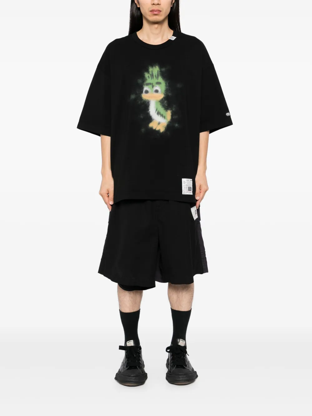 Maison MIHARA YASUHIRO graphic-print T-shirt - Zwart