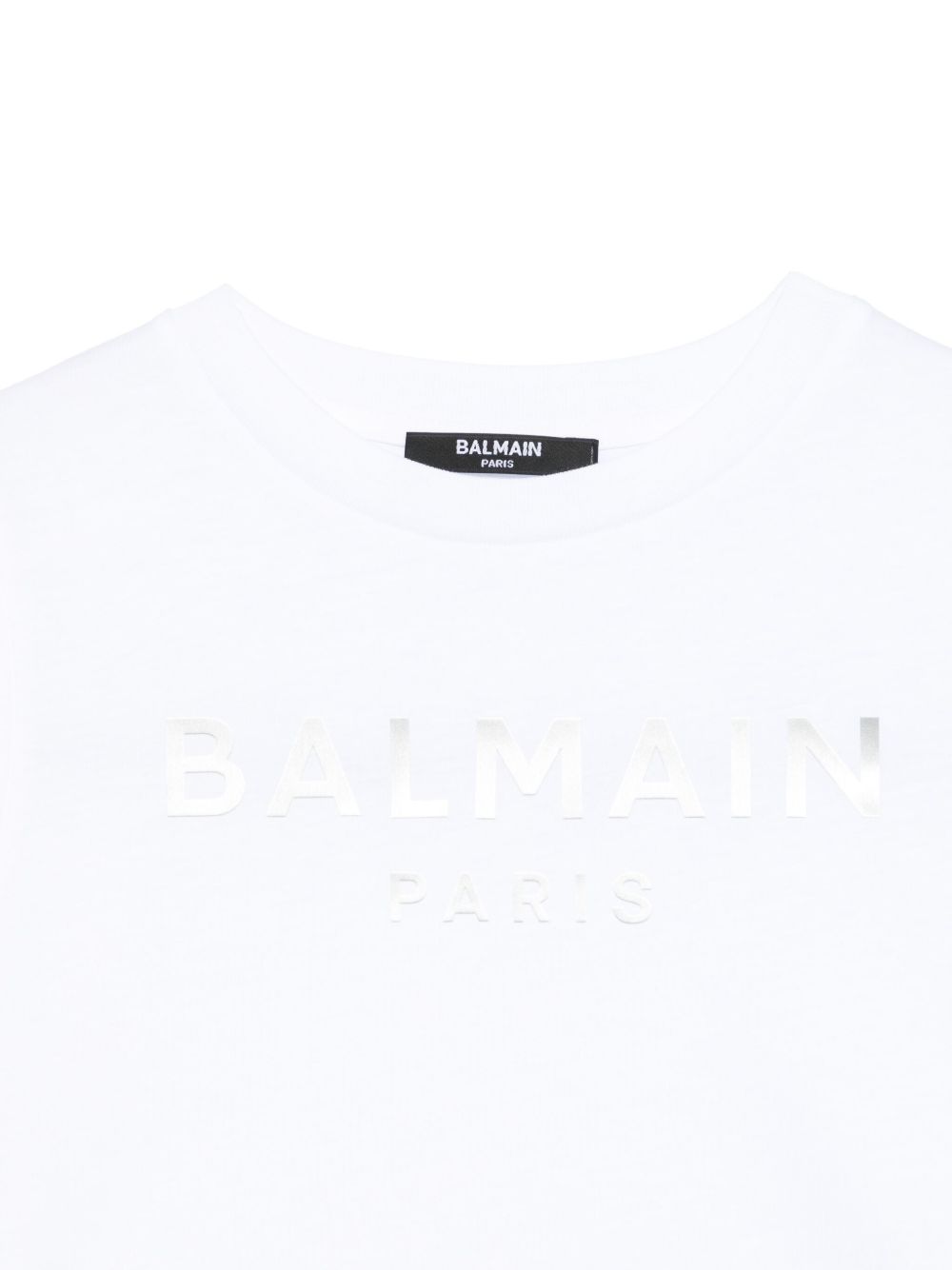 BALMAIN RUBBERISED-LOGO TANK TOP