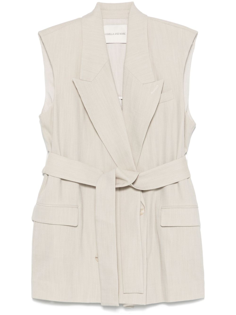 CAMILLA AND MARC Coen vest - Neutrals