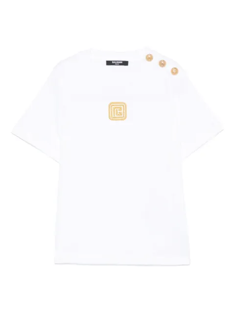 Balmain Kids logo-embroidered T-shirt