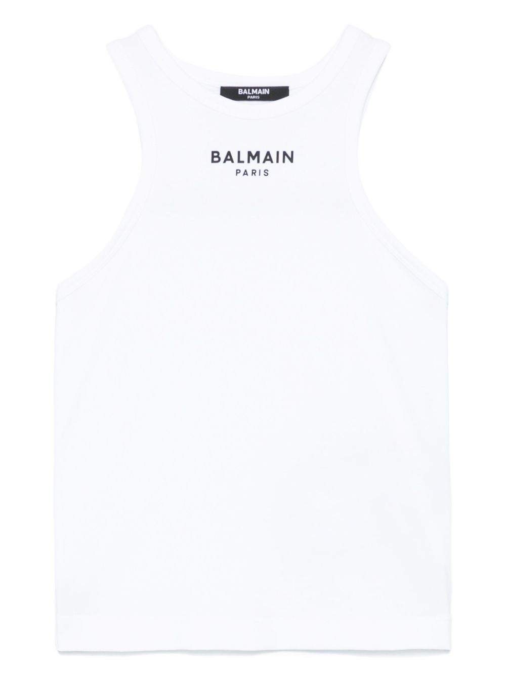 Balmain Kids Tanktop met logo-applicatie Wit