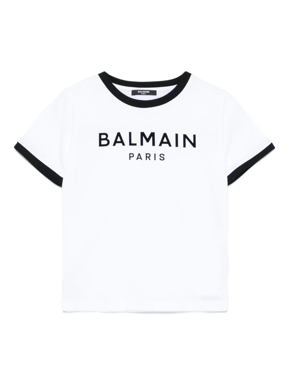 Balmain Kids T-shirt met logopatch Wit