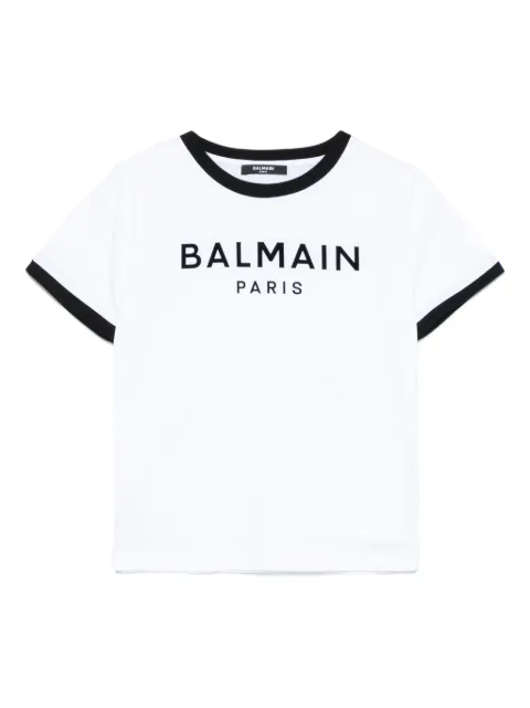 Balmain Kids Camiseta com aplicação de logo