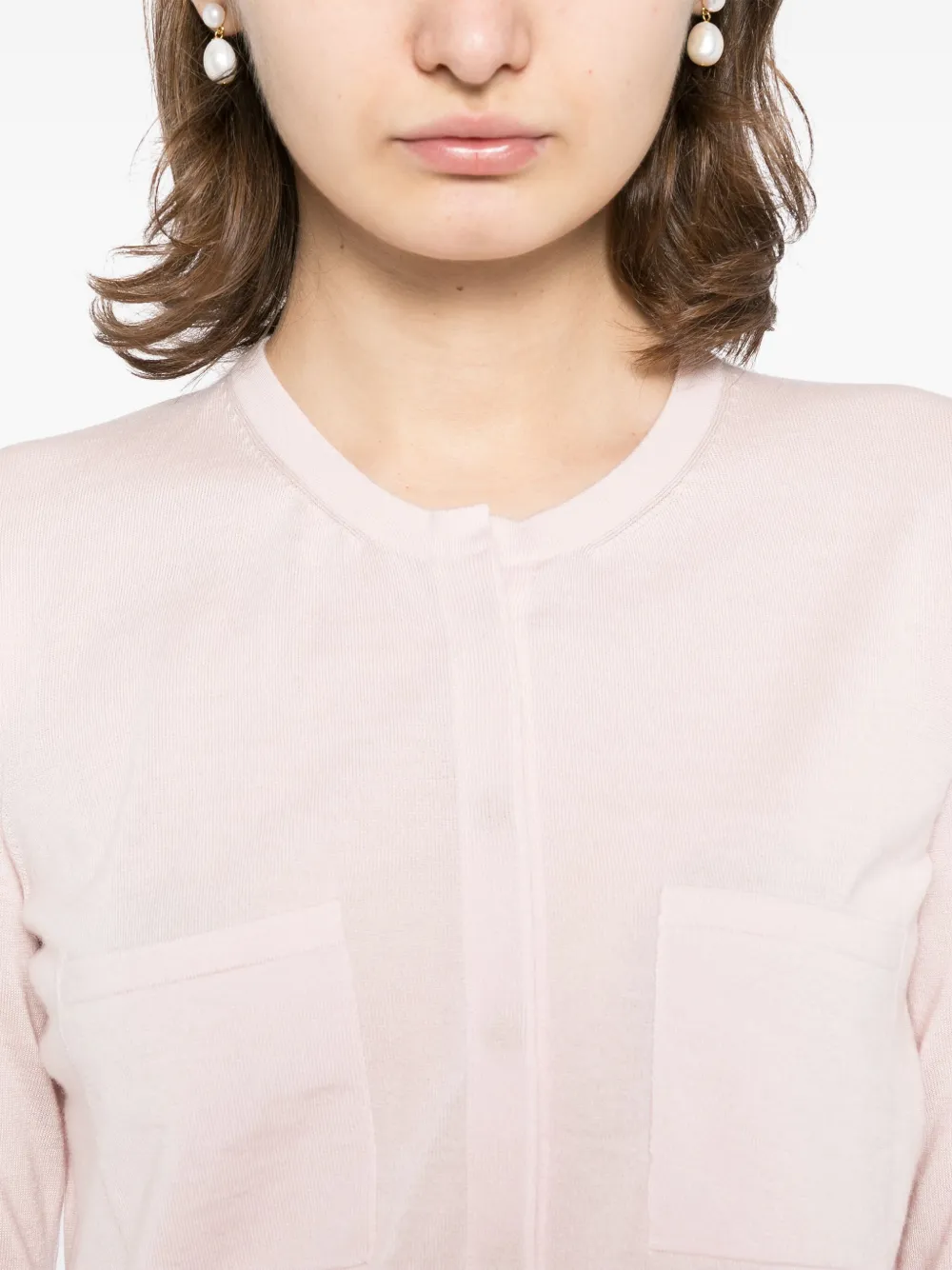 KHAITE Lilou vest Roze