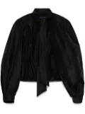 Juun.J scarf-detail volume blouse - Black