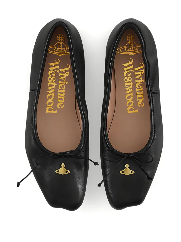 【Vivienne Westwood 】Brigitte ballet flat Brigitte Ballerina Shoe in BLACK | Vivienne Westwood®