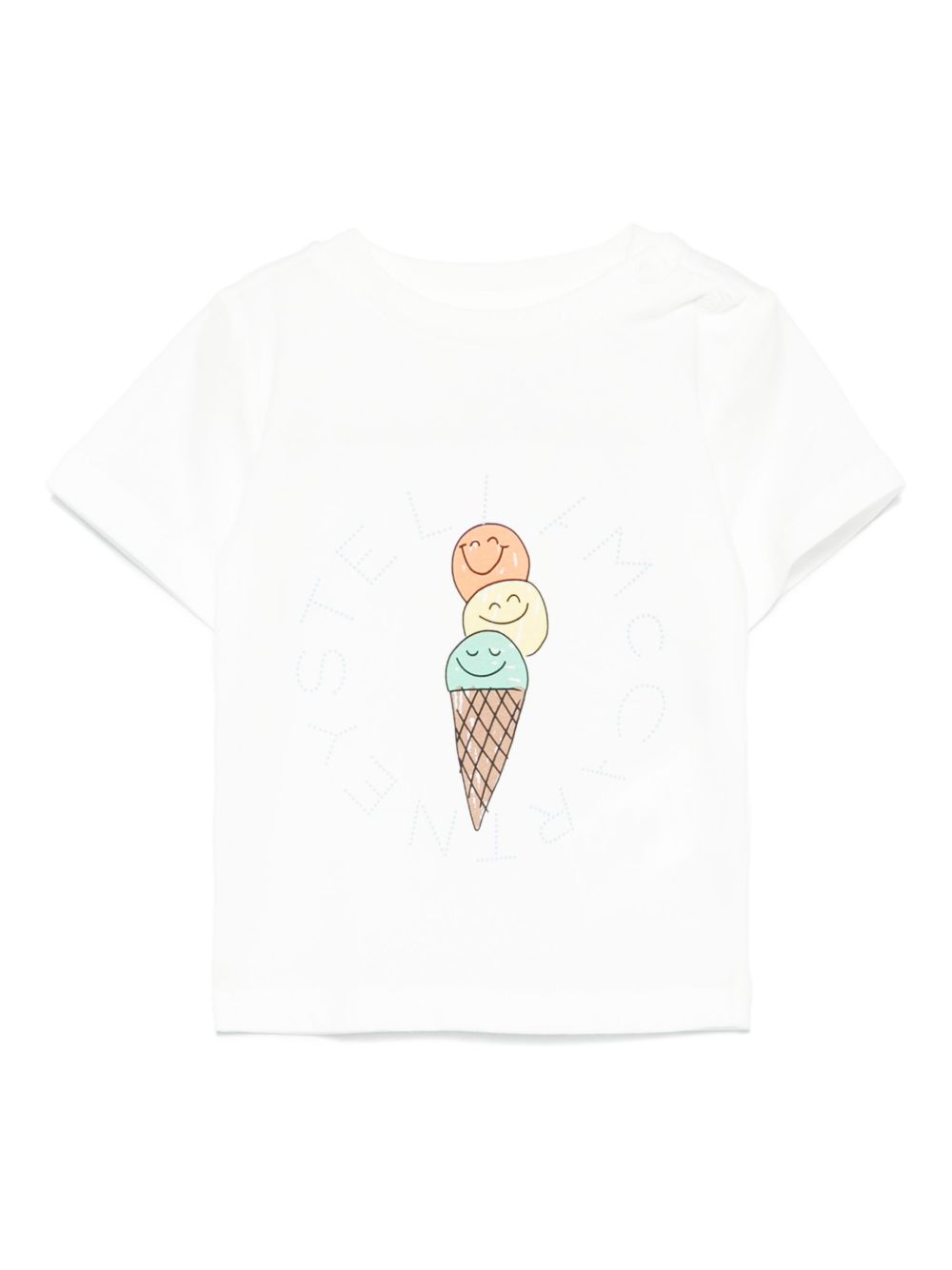 Stella McCartney Kids ice cream-print T-shirt - White