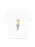 Stella McCartney Kids ice cream-print T-shirt - White