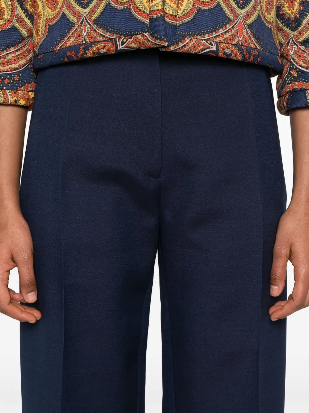 Valentino Garavani Crêpe broek Blauw