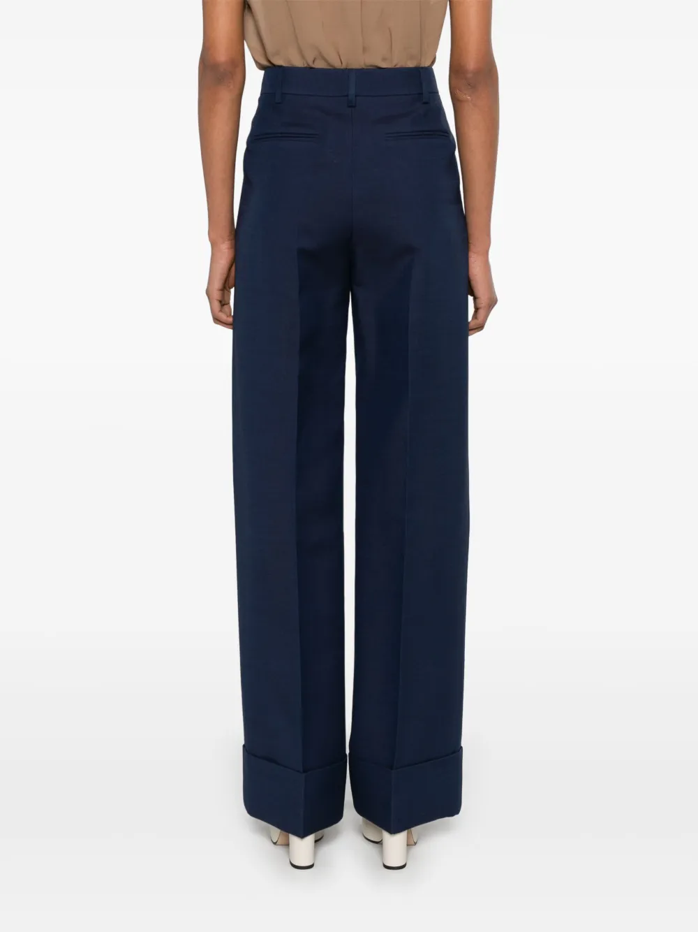 Valentino Garavani Crêpe broek Blauw