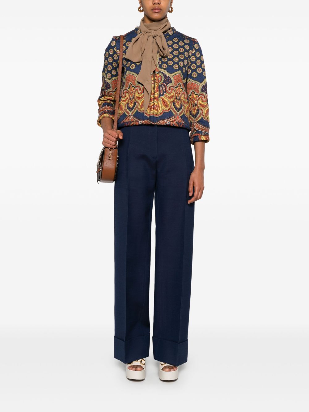 Valentino Garavani crepe trousers - Blauw