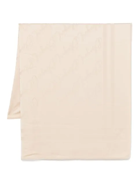 Blugirl mascada con logo en jacquard