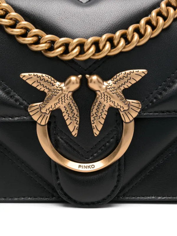 PINKO Borsa a Tracolla Love One Mini Nero FARFETCH IT