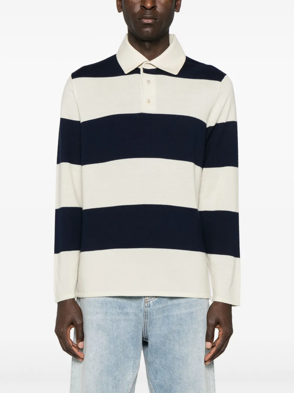 Valentino Garavani Gestreept poloshirt Beige