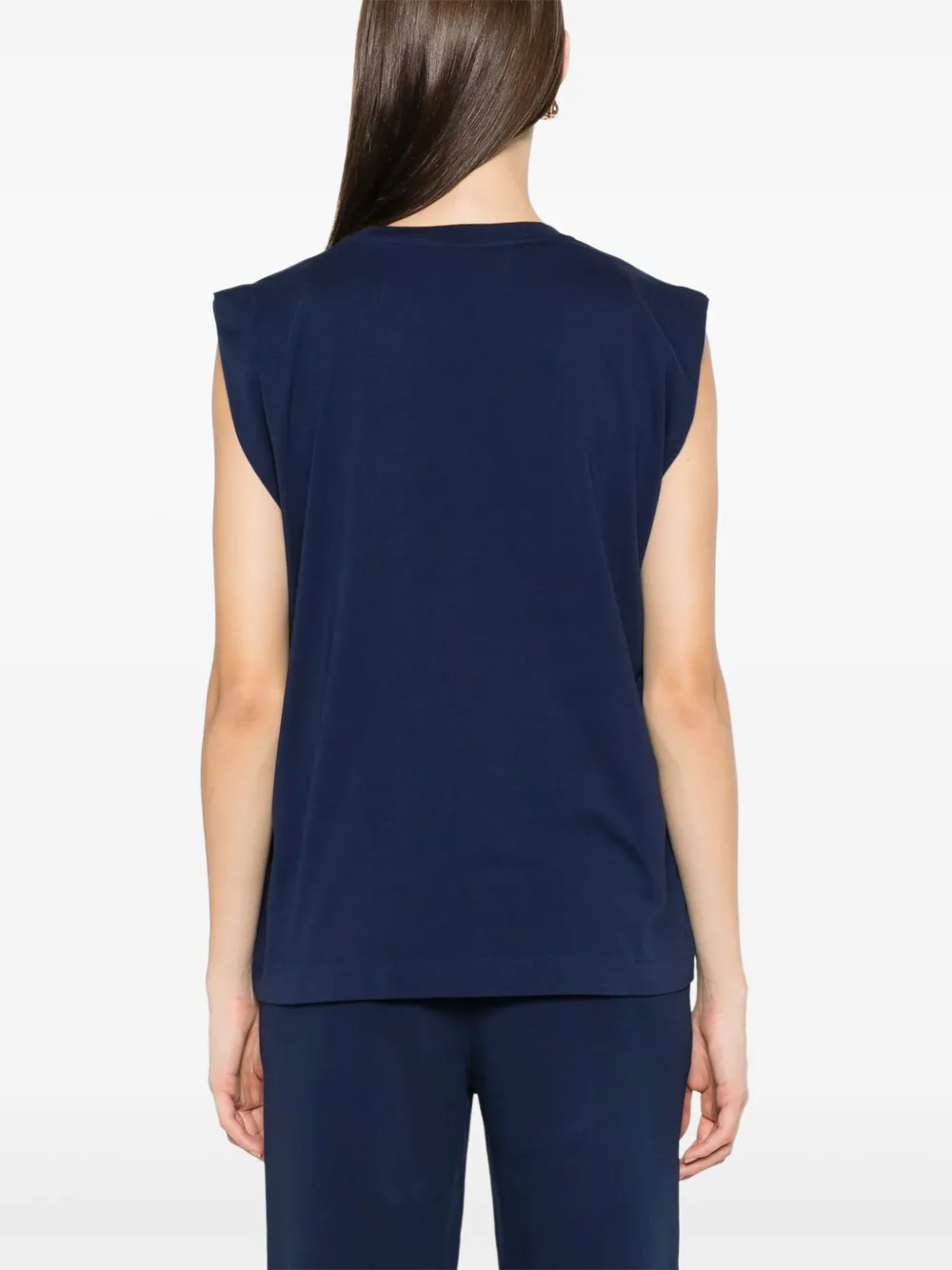Shop Pinko Logo-print Tank Top In Blue