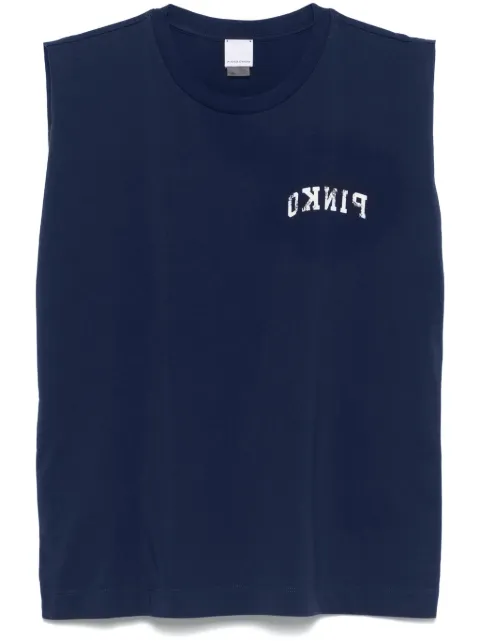 PINKO logo-print tank top 
