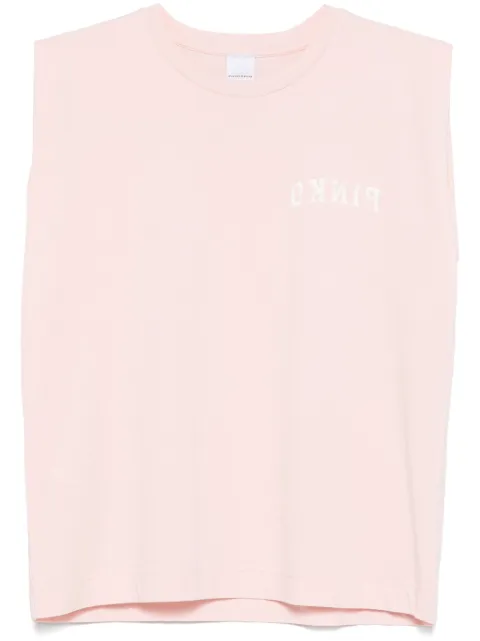 PINKO logo-print tank top 