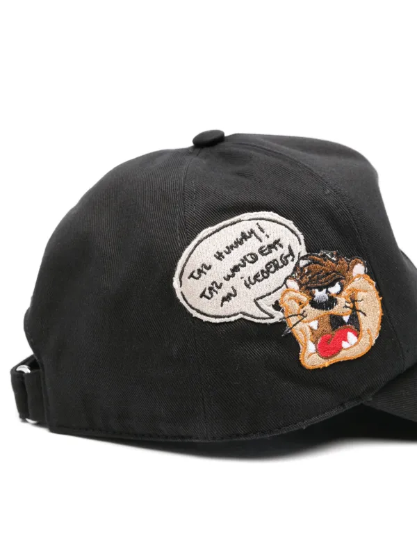 Looney Tunes patch black gabardine baseball cap | Iceberg