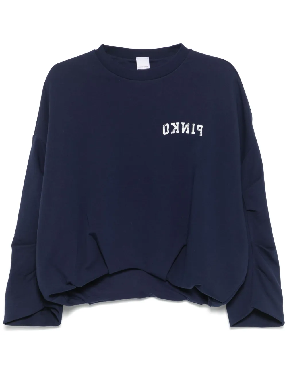 PINKO sweat à logo imprimé - Bleu