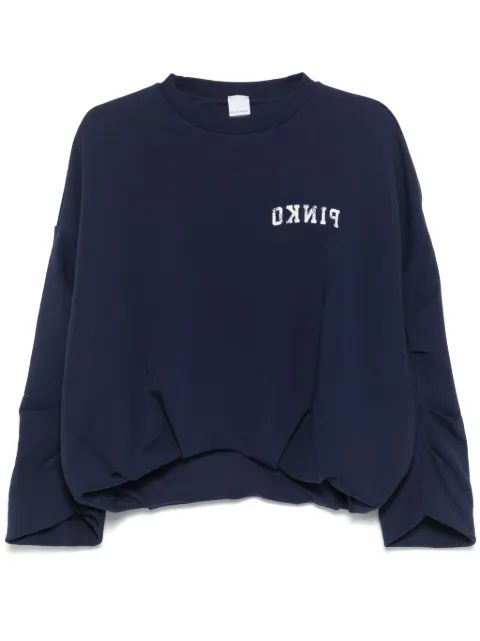 PINKO logo-print sweatshirt     