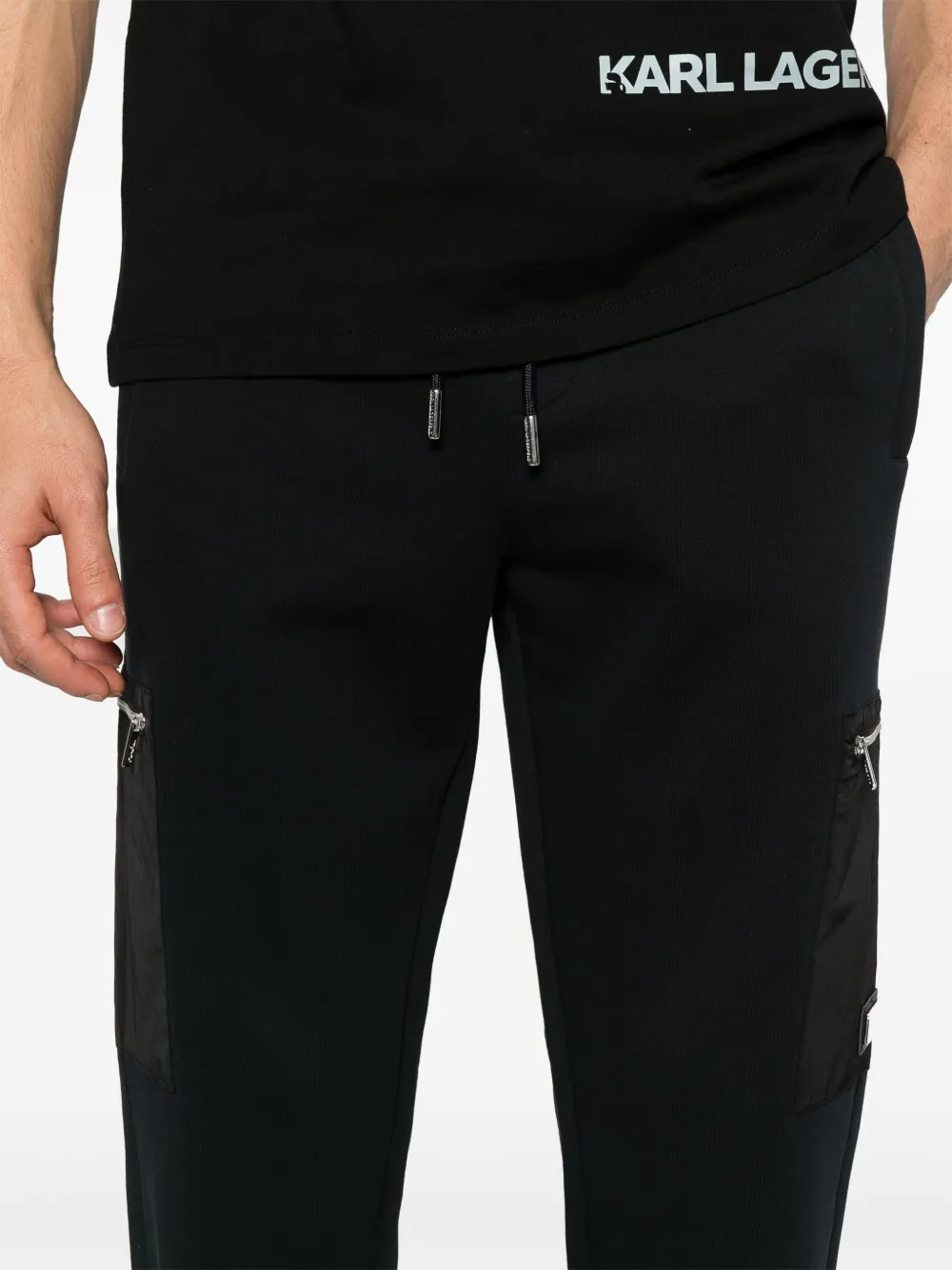 Karl Lagerfeld Cargo trainingsbroek Zwart