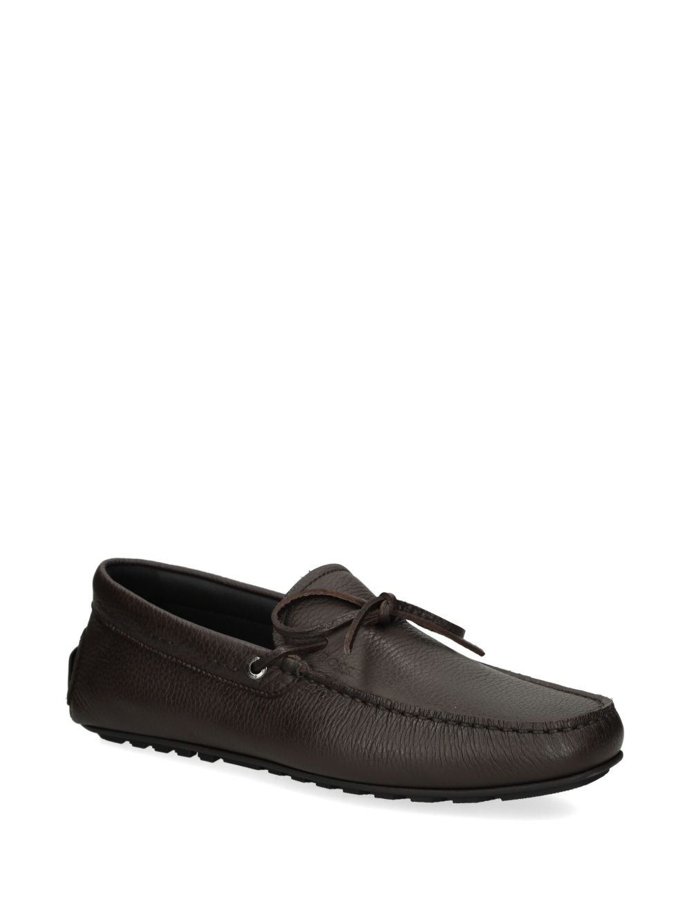 BOSS bow-detail loafers - Brown