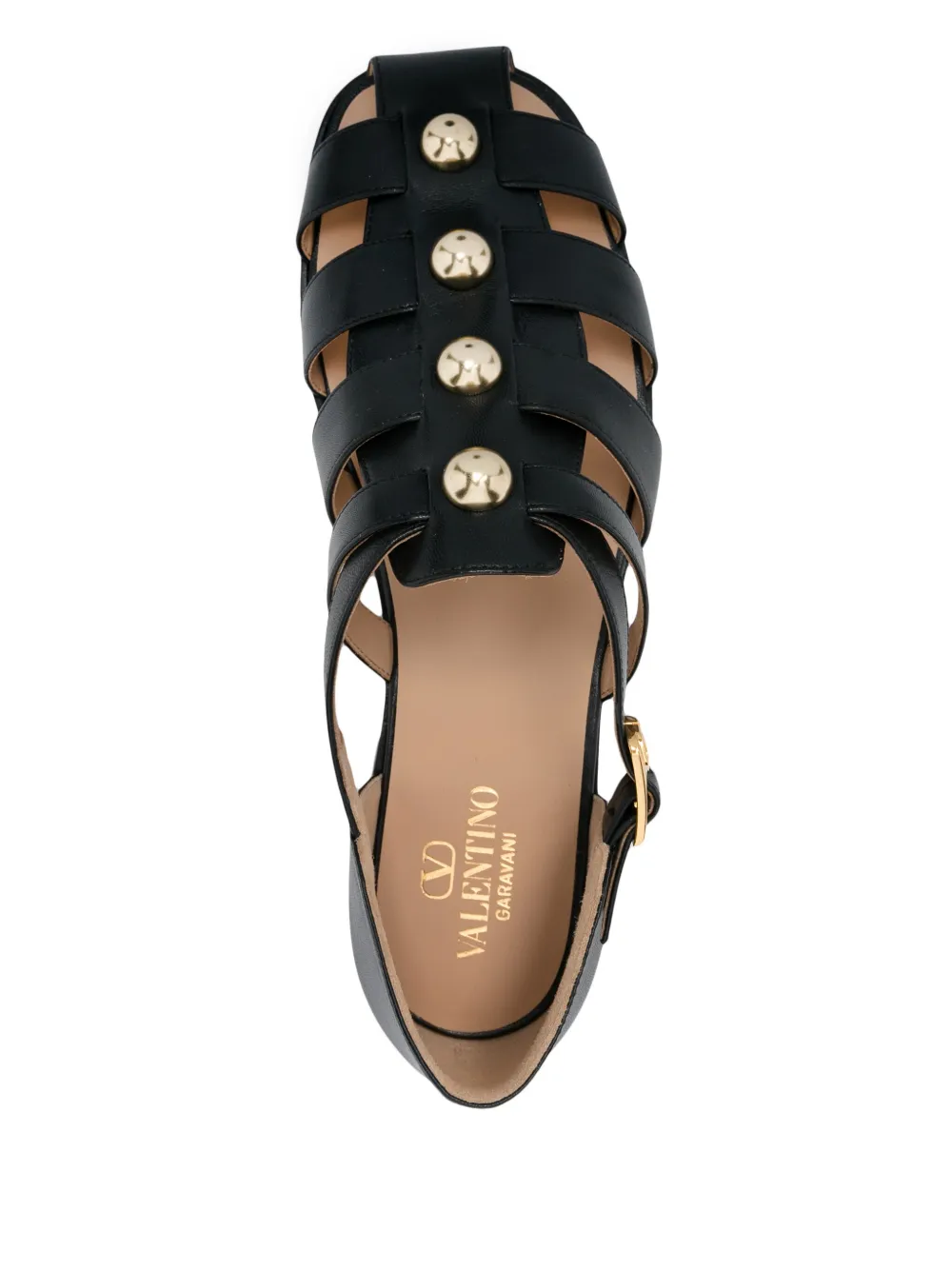 Valentino Garavani leather sandals Black