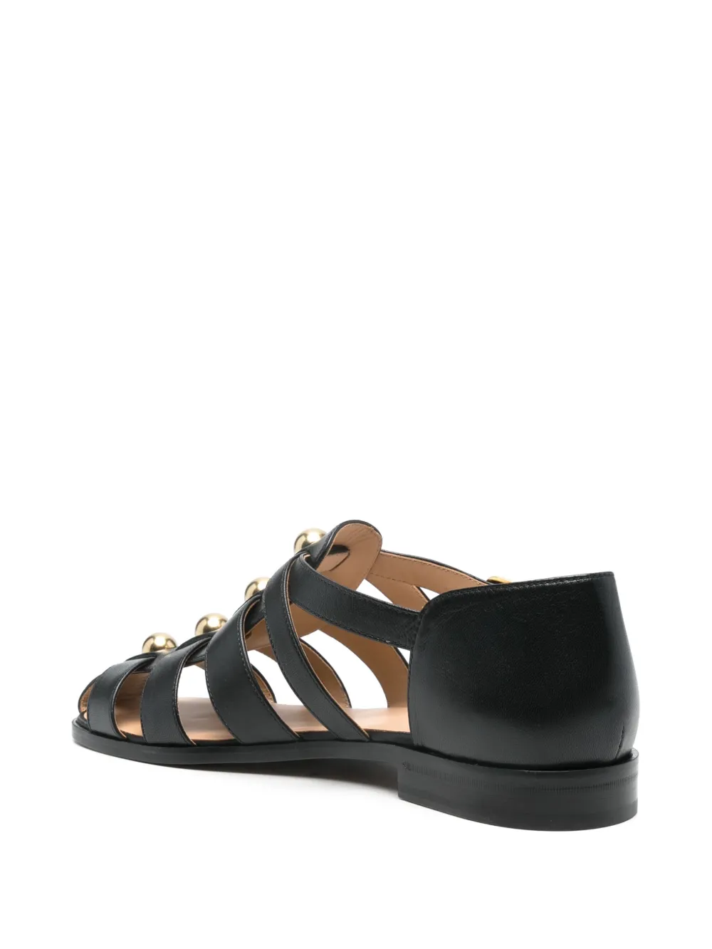 Valentino Garavani leather sandals Black