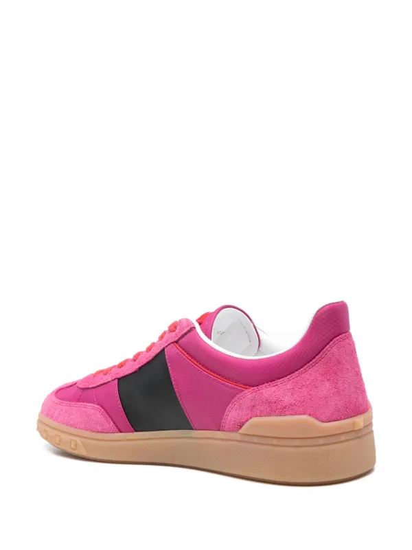 スニーカー VALENTINO GARAVANI Pink Suede And Fabric Upvillage Sneakers Upvillage suede sneakers in pink - Valentino Garavani