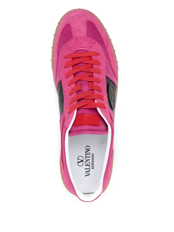 スニーカー VALENTINO PINK SUEDE AND FABRIC UPVILLAGE SNEAKERS Upvillage suede sneakers in pink - Valentino Garavani