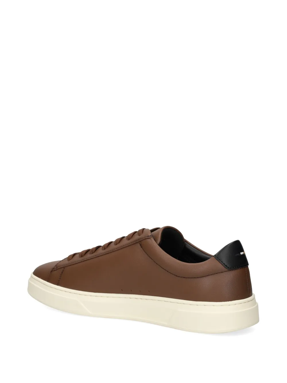 BOSS leather sneakers Brown