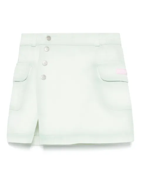 Palm Angels Kids denim mini skirt
