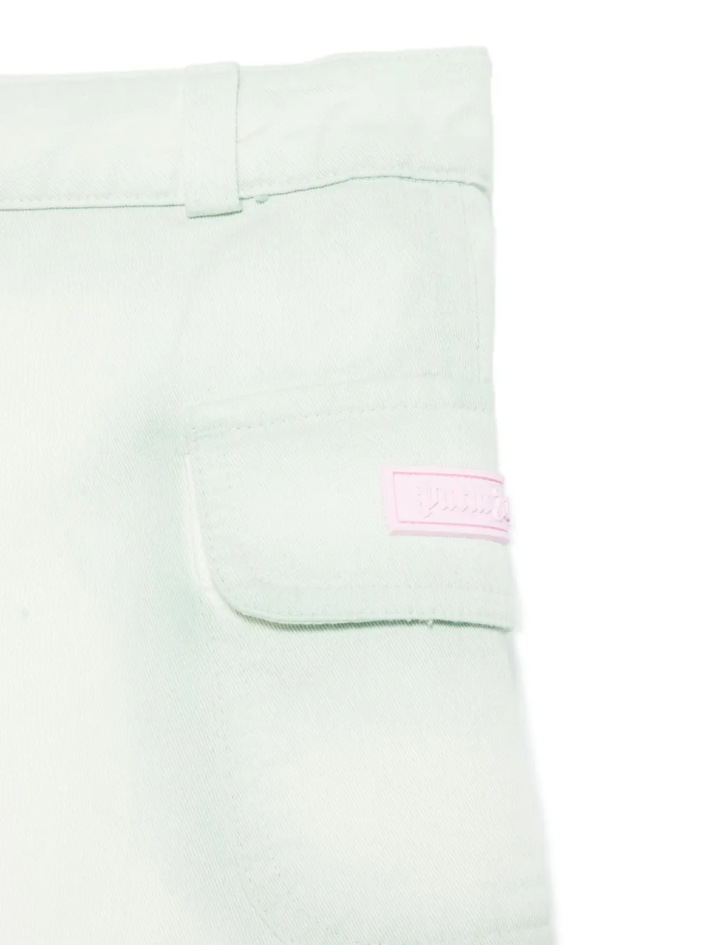 Palm Angels Kids Mini-spijkerrok Groen
