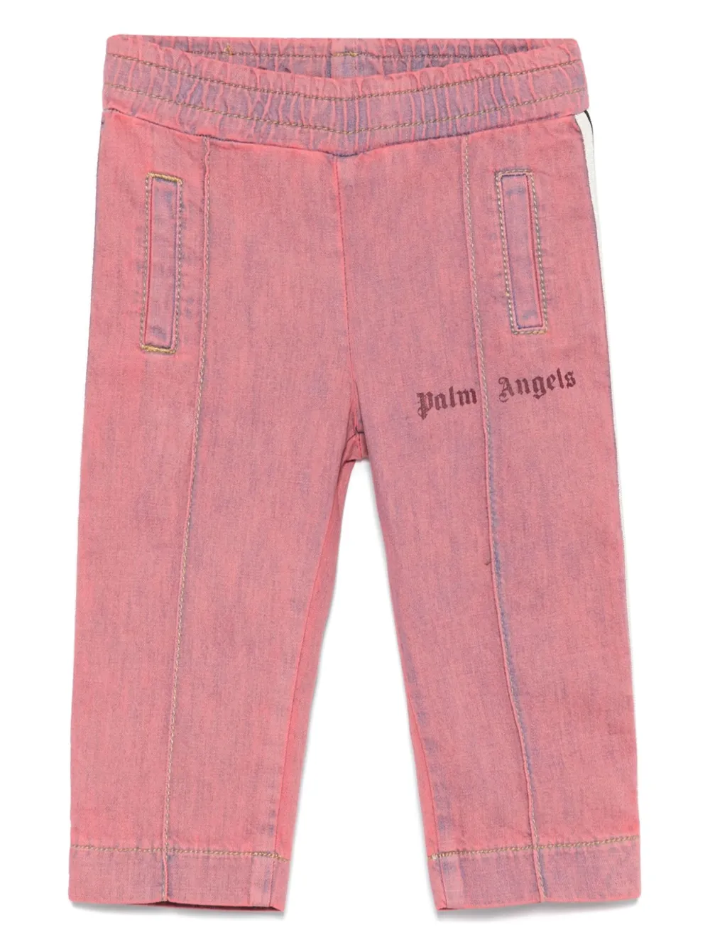 Palm Angels Kids Chambray trainingsbroek Roze