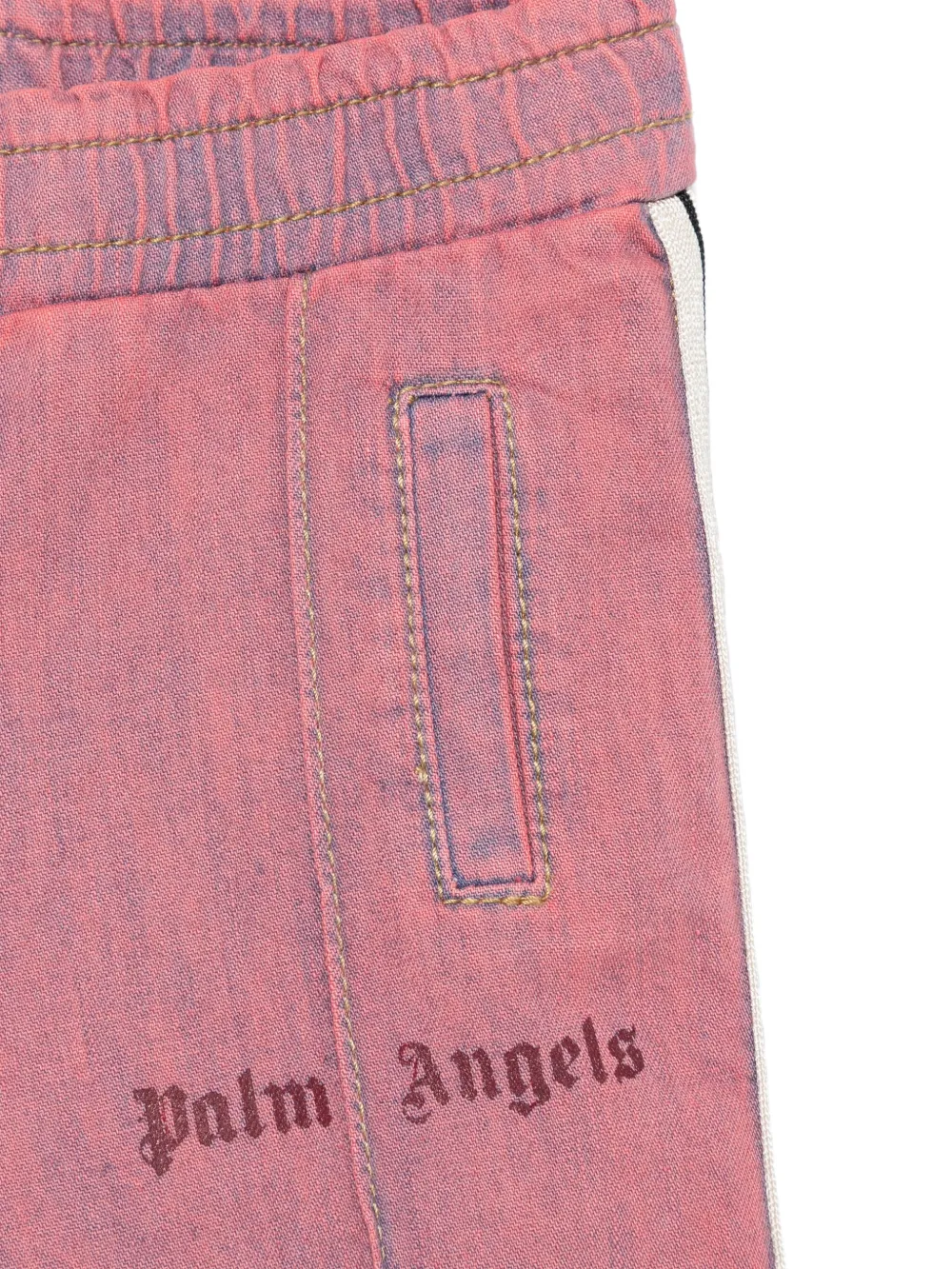 Palm Angels Kids Chambray trainingsbroek Roze