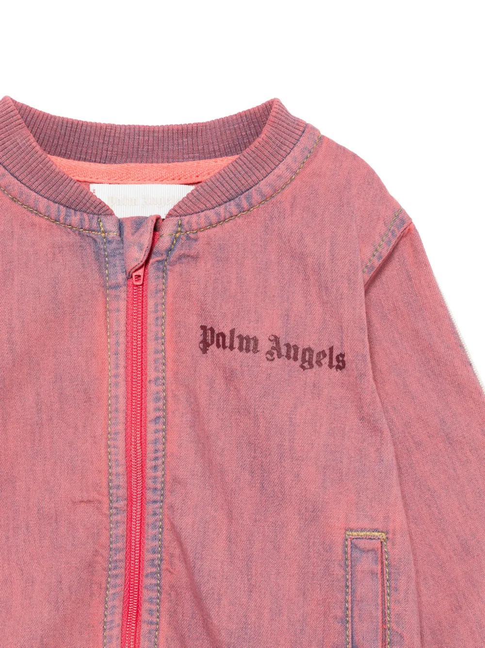 Palm Angels Kids Chambray trainingsjack Roze