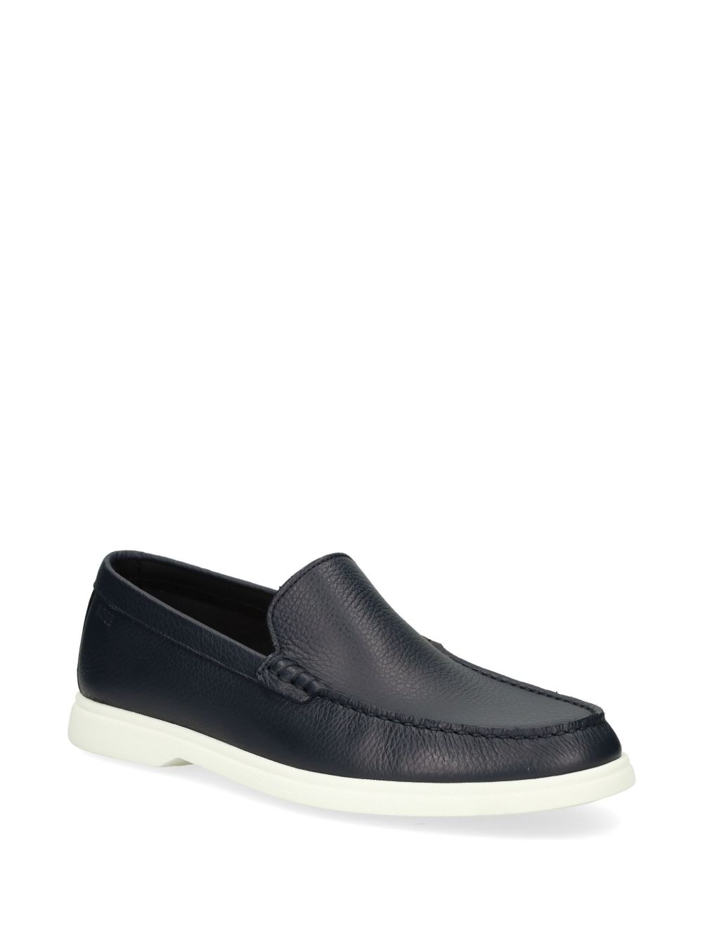 BOSS leather loafers - Blue