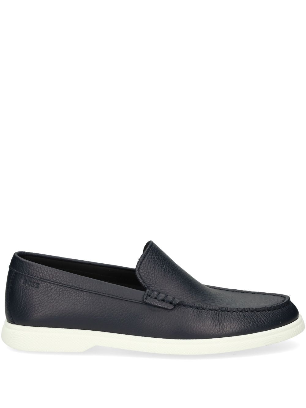 BOSS leather loafers - Blue