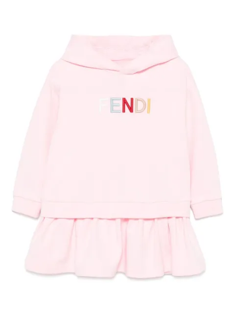Fendi Kids logo-embroidered dress
