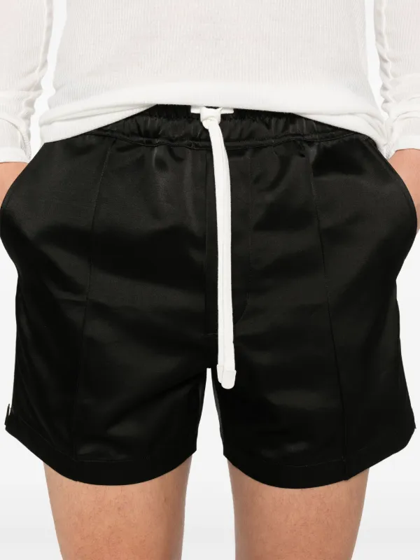 【関税＆送料込み】Tom Ford Shorts In Satin TOM FORD: Black Stretch Silk Satin Boxer Shorts | SSENSE