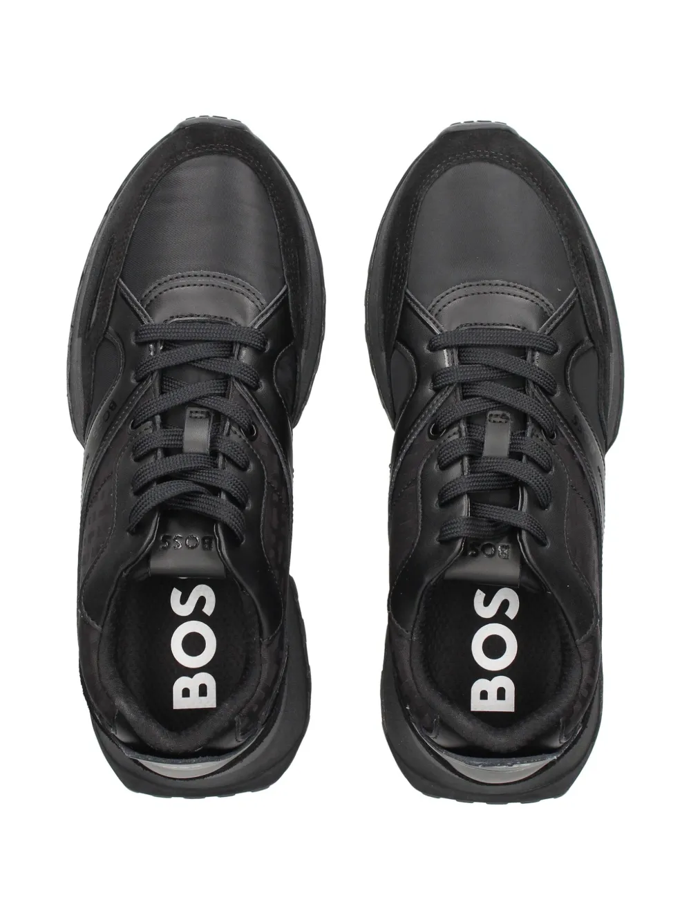 BOSS logo-patch sneakers Black